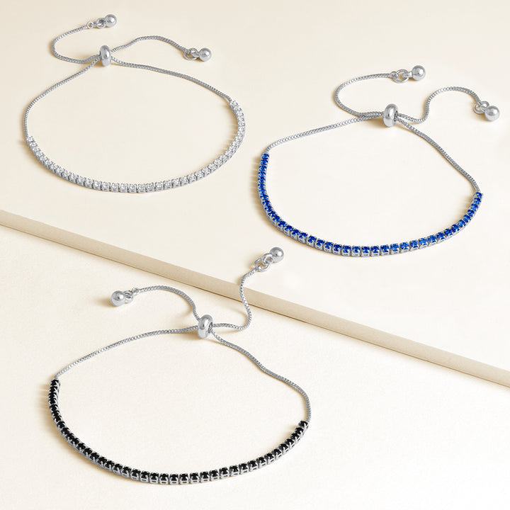 Time After Time Tennis Pull-Tie Bracelets - Set of 3