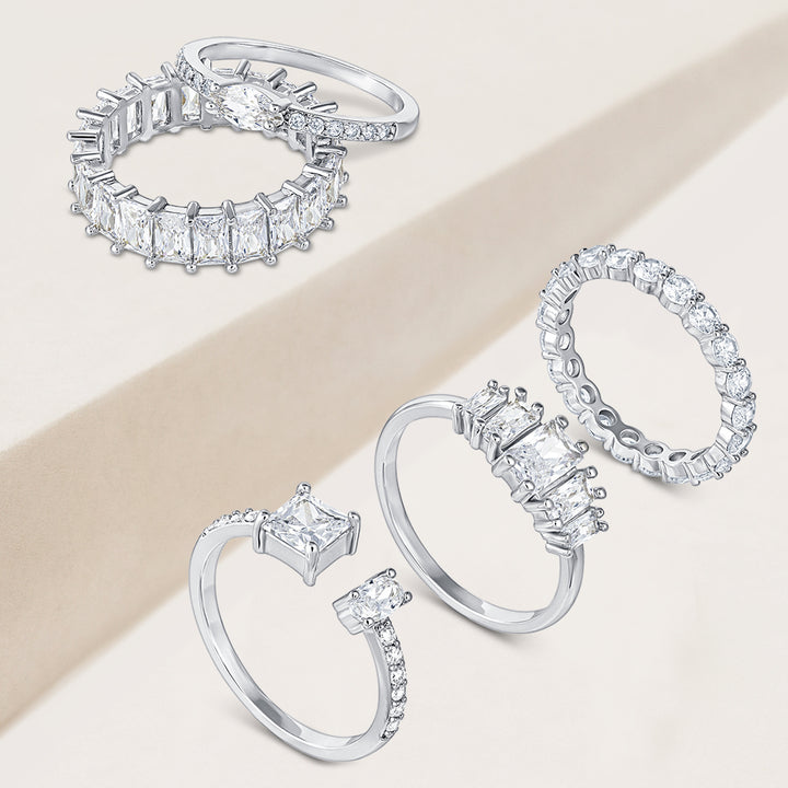 Royal Flush Set of 5 Stackable Rings