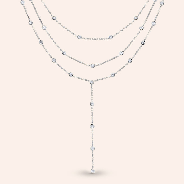 Arianna Diamonds by the Yard Layering Necklaces - Set of 2